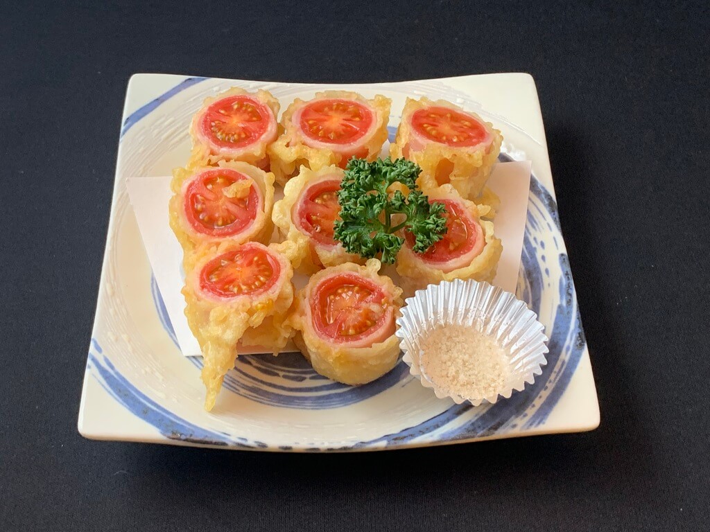ミニトマトの天ぷら　530円